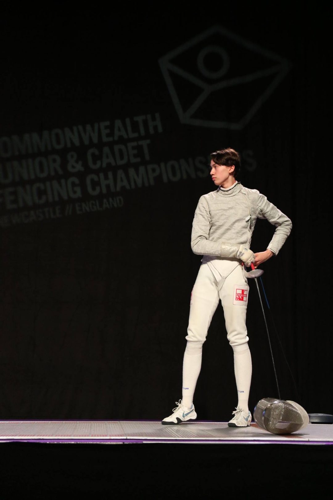 Julian Richards ll on the 2018 Commonwealth Championships finals piste